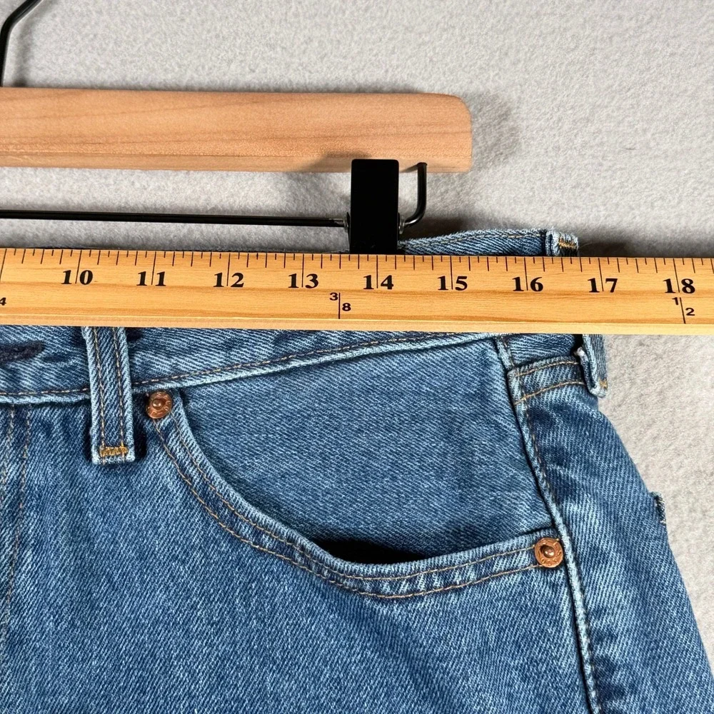 Levis 505 Regular Fit Straight Leg Jeans Mens 33x30 Blue Denim 00505-4891